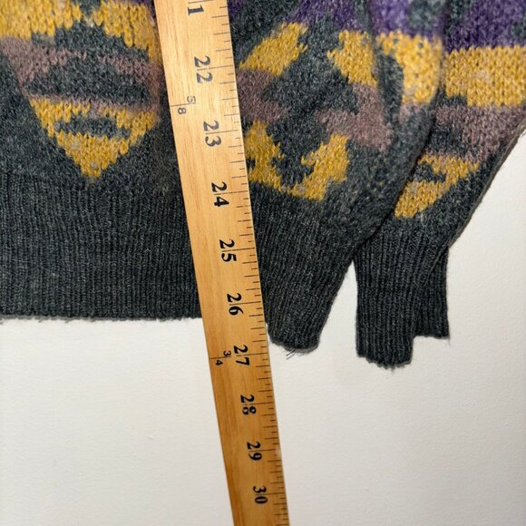 Urban Renewal Knit Cardigan Sweater Aztec Southwester Size L/XL Wool Blend Italy - Picture 14 of 16